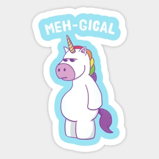 Meh-Gical Unicorn Sticker